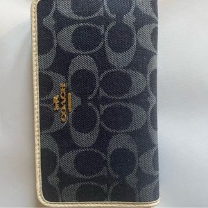 Authentic Coach Denim wallet